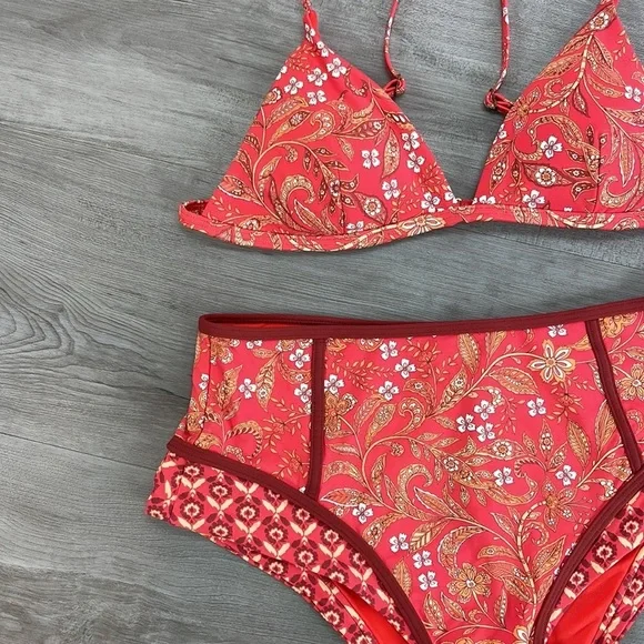 ☀️RIP CURL☀️ LUNAR TIDES FIXED TRI LUNAR TIDES HIGHWAIST CHEEKY BIKINI